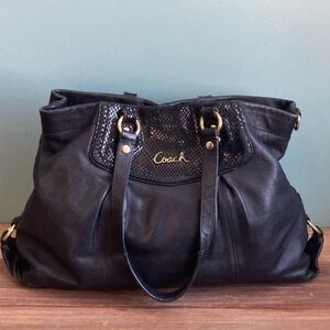 Coach Ashley leather carryall bag